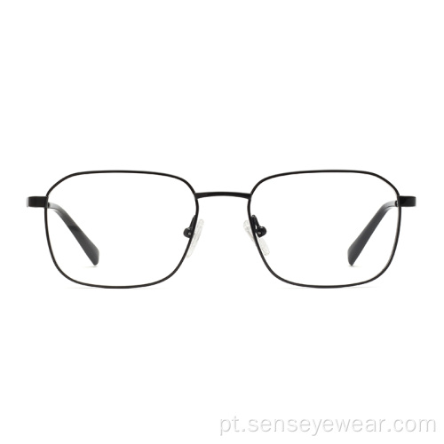 Unisex Square Titanium Óptica Óculos Quadro Eyewear